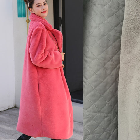 Image of Winter Women High Quality Faux Rabbit Fur Coat Luxury Long Fur Coat Loose Lapel OverCoat Thick Warm Plus Size Female Plush Coats
