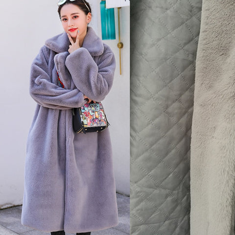 Image of Winter Women High Quality Faux Rabbit Fur Coat Luxury Long Fur Coat Loose Lapel OverCoat Thick Warm Plus Size Female Plush Coats