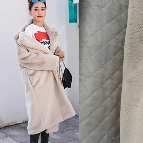 Image of Winter Women High Quality Faux Rabbit Fur Coat Luxury Long Fur Coat Loose Lapel OverCoat Thick Warm Plus Size Female Plush Coats